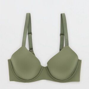 Aerie Smoothez Full Coverage Green Bra